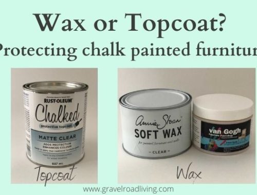 topcoat chalk painted furniture